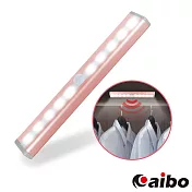 智能LED磁吸式薄型迷你感應燈(電池式)玫瑰金(冷白光)