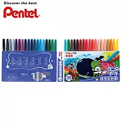 PENTEL S3602彩色筆 36色組
