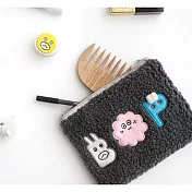 [Romane] Brunch Brother 毛絨收納包-方形 灰色