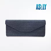 【ASLLY】牛仔材質丹寧款眼鏡收納摺疊盒