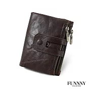 FUNNNY 日本同步 多功能皮夾系列 中居 雅治 深棕