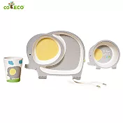 coeco竹纖維動物造型兒童餐具五件組 大象