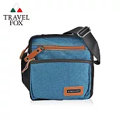 【TRAVEL FOX 旅狐】簡約單寧紋側背包 (TB822-47) 藍色 藍色