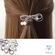 【Hera】赫拉 毛球珍珠罐裝12入髮圈-咖啡色