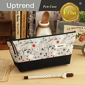 Uptrend/V-plus‧鳥與花與兔子 寬底筆袋