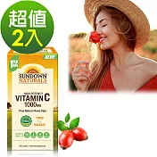 Sundown日落恩賜 緩釋型C 1000MG Plus玫瑰果錠(60錠x2瓶)組