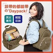 CHENSON 該帶的都能帶的中型後背包(M) 茶棕色(CG81430-B)