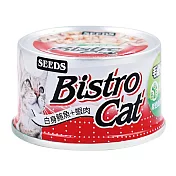 Bistro Cat特級銀貓健康餐罐 (白身鮪魚+蝦肉)80G*24罐