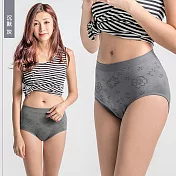 BeautyFocus完美包覆涼感無痕內褲125008-沉默灰