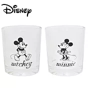 【日本正版授權】迪士尼 玻璃水杯/玻璃杯/透明水杯 200ml  Disney -米奇