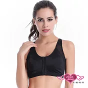 天使霓裳 運動內衣 自然活力 內搭前排扣無鋼圈內搭(共兩色) M黑