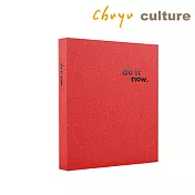 珠友 B6/32K四格拍立得/名片/卡片收集冊-160枚B.紅