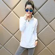 【MsMore】英文字母印花套頭襯衫101781M白