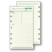 Raymay Davinci 聖經尺寸 5.0mm方眼格會議記錄內頁