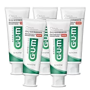 GUM 牙周護理牙膏130g(直立式)-5入組