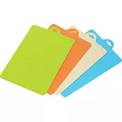 【WAVA】日本inomata超輕薄迷你砧板4色套裝