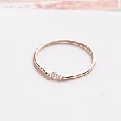 Sandra珊卓拉-氣質光點戒指玫瑰金