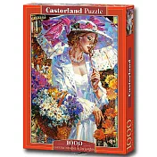 【波蘭Castorland拼圖】雛菊花中的仕女-1000片
