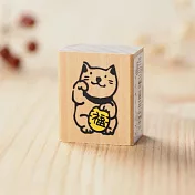 【KODOMO NO KAO】日本物語木頭印章 ‧招財貓