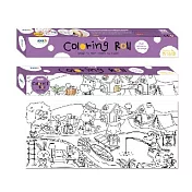 [N次貼] Coloring Roll著色畫軸(大) 315x710mmx5循環圖-開心農場-69016