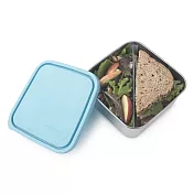 美國U Konserve 大方形不鏽鋼分隔便當盒 (二分格可拆)一抹天藍