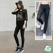 【BODYAIR嚴選】柔軟彈力蜜桃翹臀褲(運動.健身.慢跑)M 黑