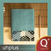 uhplus Q-plus雙面書衣-繁花盛開(水淺蔥)