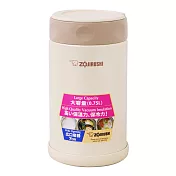 象印0.75L不鏽鋼真空燜燒杯 SW-FCE75-CC(米白)