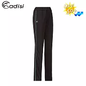 ADISI 女排汗舒適運動長褲AP1811032  / 運動休閒、透氣、布質滑順、瑜珈M黑色