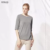 【ST.MALO】風靡春漾簡約女上衣-1849WT(五色)2XL麻灰色