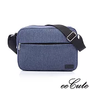 eeCute紳士風尚側斜背包-EEEP003-NV-自信藍