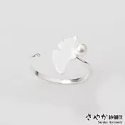 【Sayaka紗彌佳】925純銀小清新風格純真愛戀珍珠開口戒