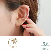 【Hera】赫拉 百搭雪花耳骨夾(二顆入)-2色_金色