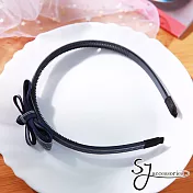 【SJ】氣質文藝少女造型髮箍(兩色)-深藍色