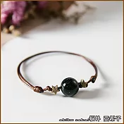 『坂井.亞希子』簡約手作夢幻星空造型石手鍊 -綠砂石