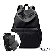 FUNNNY 輕量尼龍後背包系列 Trinity 黑