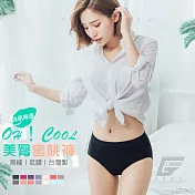 GIAT台灣製超彈力透氣美臀蜜桃內褲-低腰款 F 黑色