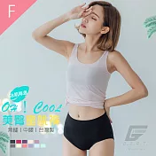 GIAT台灣製超彈力透氣美臀蜜桃內褲-中腰款 F 黑色