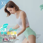 GIAT台灣製超彈力透氣美臀蜜桃內褲-中腰款 XL 果綠