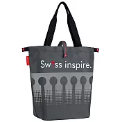 MONDAINE 瑞士國鐵摺疊肩背包-瑞士拱橋(灰)