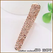 『坂井.亞希子』奢華簡約滿鑽髮夾邊夾 -玫瑰金鑽