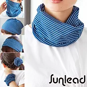 COOLMAX 防曬涼感吸濕多機能脖圍/軟帽/面罩(海軍藍)