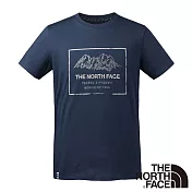 【The North Face】男 戶外休閒短袖T恤S藍色