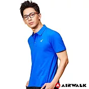【AIRWALK】男款吸排短TM中藍