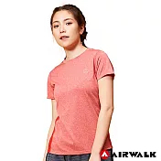 【AIRWALK】女款吸排短TS中橘