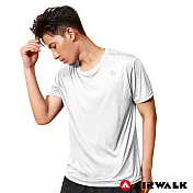 【AIRWALK】男款吸排短T -L白色