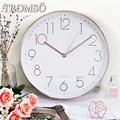 TROMSO紐約時代玫瑰金靜音時鐘-時尚數字