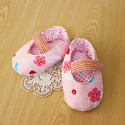 手縫ok!－嬰兒鞋B款(扶桑花粉)(拼布材料包)