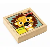 【Djeco智荷】立體拼圖/獅子迴轉木拼圖
