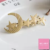 『坂井.亞希子』星月天空髮邊夾(瀏海夾) -金色